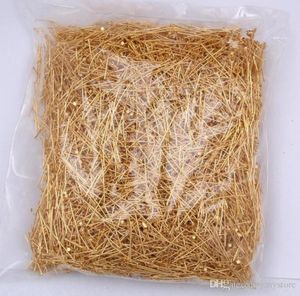 1000pcsbag 1840mm Flat Head Pins Eye Pins Gold Color Head Pins for Jewelry Making Accessories4496966