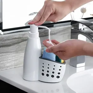 Storage Bottles Adjustable Drain Bag Sink Kitchen Sponge Basket Home Soap Hanging Shelf Holder 2-in-1 Accessories