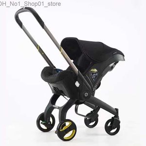Strollers# Baby Stroller Car Seat For Newborn Prams Infant Buggy Safety Cart Carriage Lightweight 3 in 1 Travel System Q231214