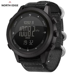 Armbandsur North Edge Men Digital Watch Military Army Sports Watches Waterproof 50m Altimeter Barometer Compass World Time Wristwatch Mens 231214