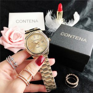 디자이너 시계 작은 신선한 시계 개인화 된 스포츠 여성 시계 손목 시계 세트 웨이 트랩 패션 38mm 여자 시계