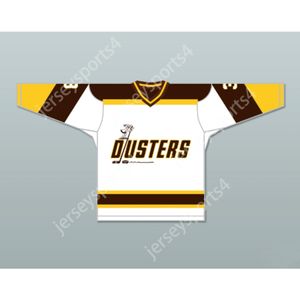 Custom Paul 3 Binghamton broome Dusters White Hockey Jersey Nuovo top cucito S-M-L-XL-XXL-3XL-4XL-5XL-6XL