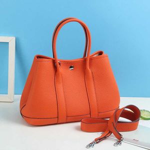 أعلى أصلية بالجملة Hremmss Party Garden Bags Online Shop 2023 New Lychee Top Layer Top Layer Womens Womens Leather Leather Sof مع شعار حقيقي