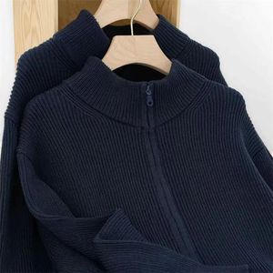 Мужские свитера, свитер, мужской осенне-зимний толстый мужской кардиган из 100 хлопка на молнии, модная одежда, верхняя одежда, вязаный свитер Hombre M 3XL 231214