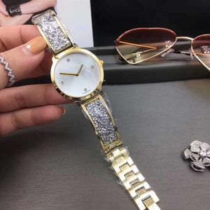 Dress women diamond watch Top brand Rhinestone wristwatches Full Stainless Steel band quartz watches for lady girl Christmas gifts272p