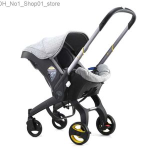 Коляски# Коляски# Детская коляска Автокресло для новорожденных Коляски Детская коляска Безопасность Тележка-коляска Легкая система путешествий 3 в 1 Q231215