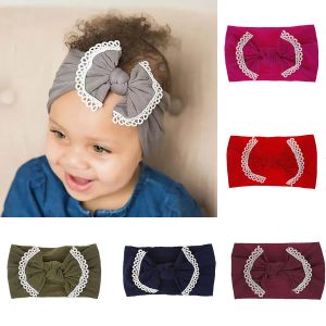 21 Cores Baby Girl Nylon Fanda da cabeça Moda Moda Soft Candy Color Bohemia Bow Girl Infant Hair Acessories Band BJ