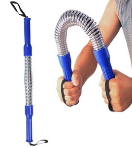 Arm Strength Trainer 3060kg Plated Spring Arm Bar Fitness Chest Exercise Spring Rally Blue Hand gripper Strengths Expander5991939