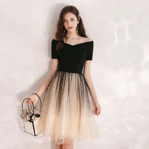 パーティードレスdongcmy Luxury Ladies Bridesmaidイブニングドレス小さな2023高貴な社交界の誕生日光沢のある女性が着ることができる