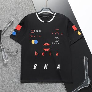 2024 novo verão designer de luxo mens tshirt europa moda bordado carta camisa de alta qualidade algodão camisas rua casual casais roupas tshirt