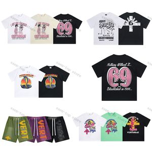 VERTABRAEデザイナーTSHIRTショーツメンズパフプリントレタースウェットパンツ男性女性最高品質のジョガードローストリング