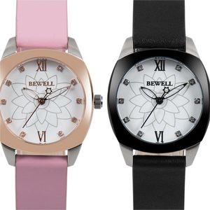 Relógios femininos de alta qualidade de luxo de moda simples de ouro rosa cintilão de cinto de aço inoxidável de aço inoxidável