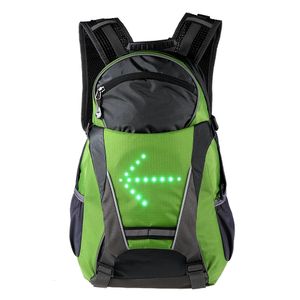 Torby Sokaniery 18L rowerowe rower rowerowy plecak LED Turn Signal Sygnał odblaskowy pakiet worka odblaskowa na zewnątrz Nocne Riding Rucksack 231214