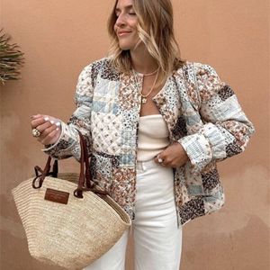 Women's Jackets Fashion floral decal women's jacket 2023 autumn long sleeved single chest cut outdoor fashion street clothing 231214