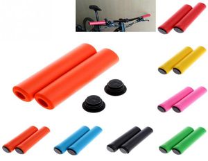 Mountain Bike -styret Grip Ultralight Foam Antiskid Shockabsorberande silikonsvamp för Super Soft Comfort6105226