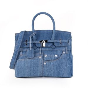 Evening Bags Women's bag women's bag Japanese and Korean underarm bag denim handbag women's bag single shoulder messenger bag 231214