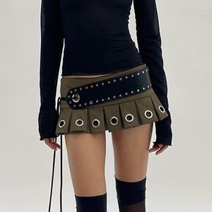 Spódnice o niskiej plisowanej spódnicy Minispódniczka talia Ultra Parkha Mini