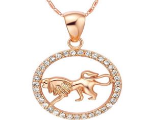 Whole Aries Taurus Gemini Cancer Leo Virgo Libra Scorpius Sagittarus Capricornus Aquarius Pisces Pendant Gold Necklace3018676