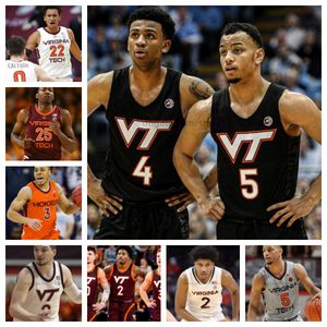 Maglia da basket personalizzata Tyler Nickel Brandon Rechsteiner Virginia Tech Hokies qualsiasi numero di nome Uomo Donna Gioventù Tutto cucito Patrick Wessler Conner Venable