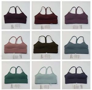 23 Completo yoga Lu-088 Flow-y Crop Top Reggiseno yoga da donna Fitness Abbigliamento da palestra Moda femminile Wireless Girls Top Yoga Sport NUOVA Taglia2-10tb