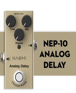 NAOMI Mini Delay Pedal Electric Guitar Analog Delay Effect Pedal True Bypass Aluminum Alloy Material4974093