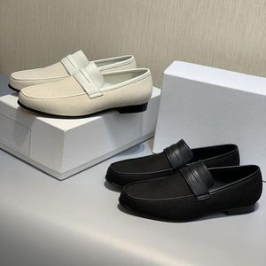 Sıradan Ayakkabı Tote Basit Loafers Rahat Retro Moda Düz All Maç Toe Toe İngiliz Stil Slip-On