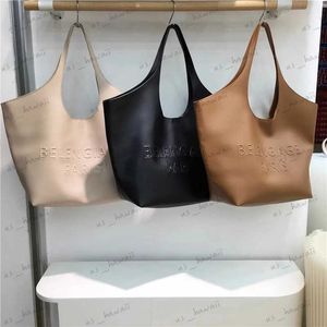 Evening Bags Women's Soft Faux Leather Tote Shoulder Bag Big Capacity Letter Handbag Luxury Designer Handbag Everyday Tote Bag T231214