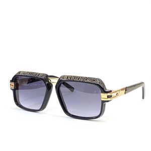 Neue Mode für Männer im deutschen Design, Sonnenbrille 6004, quadratischer Rahmen, einfacher und vielseitiger Stil, mit Brillenetui von höchster Qualität233I