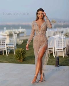 Abiti sexy urbani 2021 Stile Ultimo stile Spring Women Gonna da sera a manica lunga Gilding Gilding Sexy Party Ladies Dress T231214