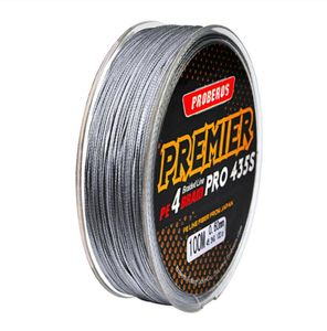 100Meters1Box Gray Fishing Lines 4 Weaves flätad linje tillgänglig 6LB100LB PE Line Pesca Fishing Tackle Accessories E0027991904