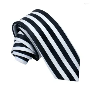 Bow Ties anime cosplay svart vit vertikal randig nack slips vintage slipsar tillbehör