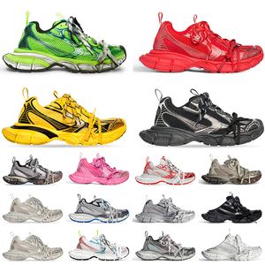 Track 3XL Sneaker Casual Designer shoes Pairs Women Men DO Old Dirty Laces Platform Dark Grey Light Pink Yellow Green Tripler Black Sliver Beige White Gym Red Trainers