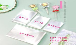 Whole 500pcs Samll Plastic bags Clear Cellophane Cake Wrap Bag Lollipop Bakery Gift Cookie Packaging 6x10 8X129X15cm Packing8671055