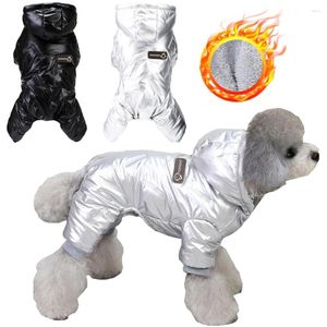 犬のアパレル冬の温かいペットジャンプスーツ防水性小さな犬の服ソフトな子犬厚いジャケットチワワコートヨーキーコスチューム