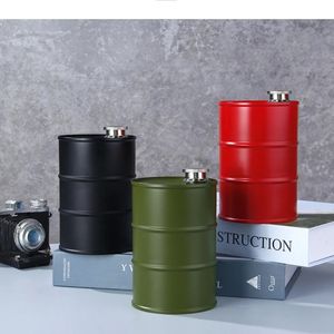 Hip Flasks 25oz Vodka Oil Drums Whisky Flagon Barrel Whiskey Jug Portable 304 Stainless Steel Alcohol Liquor Flask y231213