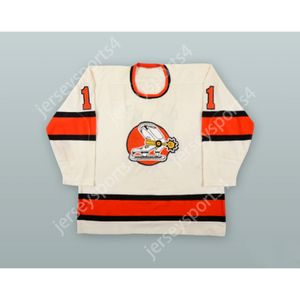 Anpassad 1975-76 Wha Ron Delorme 11 Denver Spurs White Hockey Jersey New Top Stitched S-M-L-XL-XXL-3XL-4XL-5XL-6XL