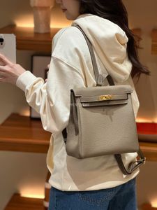 مصمم الكتف ADO Backpack Bag Hk Women Luxury Tote Cross Body Bag Togo Geneine Ootd Travel Travel Faction Processs With With Stamped Lock 22cm