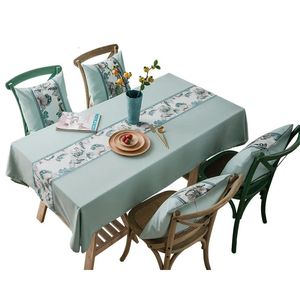 Table Cloth Chinese dining cloth plain color simple jacquard table style household coffee tablecloth 231214