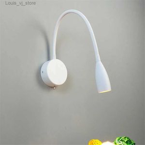 Night Lights 360 Degree LED Wall Lamp Bedside Working Study Reading Sconces 3W LED Book Lamp Wall Night Light Fixtures NR-215 YQ231214