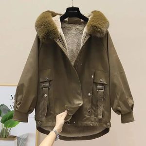 Women's Down Parkas Winter Cold Coat Super Coats Fur Jacket Hooded Tops Snow Outercoat grossist 231213