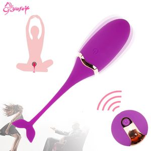 Vibratorer trådlöst fjärrvibrerande ägg 10 hastigheter vaginal boll kvinnlig massager vibrator sex leksak för kvinnor anal leksak kvinnlig masturbator 231214