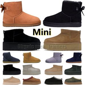 Donne ultra mini stivali da neve pantofola inverno popolare caviglia pelle di pecora pelliccia peluche tenere stivali caldi australia Australie tasman tazz uges stivaletti firmati