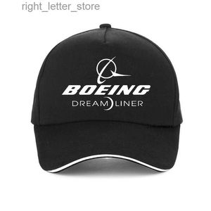 Bollmössor Boeing Baseball Cap Boeing 787 Boeing 787 Dreamliner Men Fashion Summer Print Hat Casual Outdoor Sports Men Women Snapback Hats YQ231214