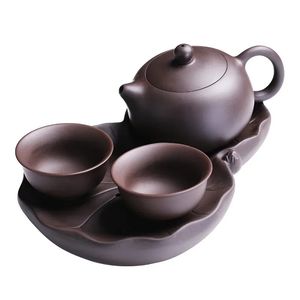 Bottiglie d'acqua Yixing Teiera Boutique Argilla viola Xishi Teiera Minerale Bollitore di bellezza Master Handmade Teaware Cerimonia Foro a sfera 231214