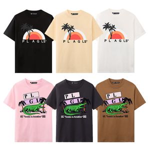 Tasarımcı T-Shirt Marka Pa Gömlek Erkek Kadınlar Kısa Kollu Tişörtler Yaz Nedensel Tees Hip Hop Street Giyim Üstleri Şort Giysileri Çeşitli Renkler-7