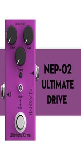 Naomi True Bypass Tasarım Ultimate Drive Alüminyum Alaşımlı Malzeme ile Elektro Gitar Etkisi Pedalı 7386218