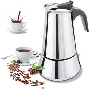 コーヒーポット200600ml Moka Pot Rapid Stovetop Brewer Kettle Latte Stoveクラシックコーヒーウェアバリスタキッチンアクセサリー231214