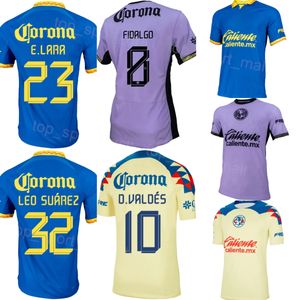 チームクラブアメリカサッカー33 Julian Quinones Jersey 2023 2024 Mans 7 Brian Rodriguez 32 Leo Suarez 17 Alejandro Zendejas 10 Diego Valdesフットボールシャツキットユニフォーム