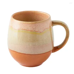 Tassen 520 ml Einfache Farbverlauf Tasse Keramik Kaffee Milch Griff Trinken Hafer Tasse Wasser Saft Teetasse Einfach zu bedienen