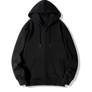 Mens Hoodies Moletons Zipper Hoodie Queda Unissex Moletom Com Capuz Cardigan Cor Sólida Jaquetas Clássicas Outerwear Roupas 231214